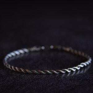 Pulsera “Halio Destroyed” Plata 925 envejecida