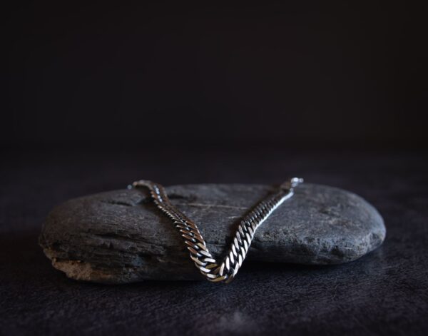Pulsera “Aquiles Destroyed” Plata 925 envejecida - Imagen 2