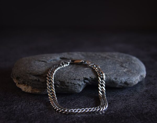 Pulsera “Aquiles Destroyed” Plata 925 envejecida
